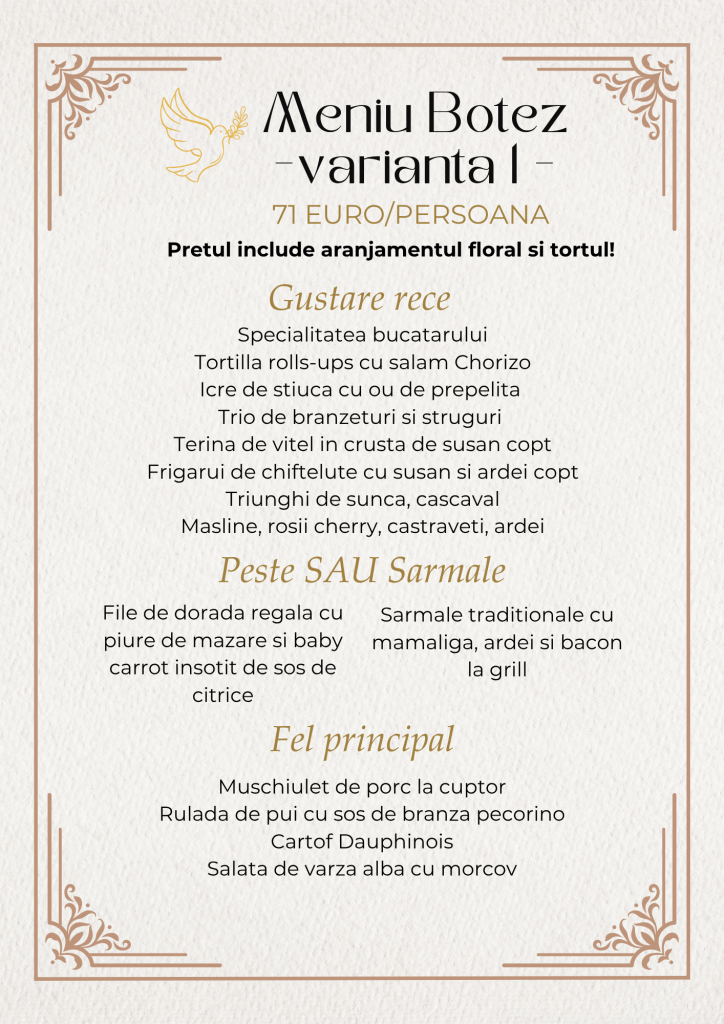 Meniu nunta